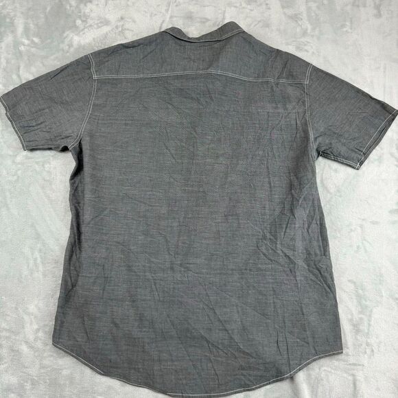 Ecko Unltd Shirt Mens 3XL Grey Button Up Pocket Business Career Western - Picture 7 of 13